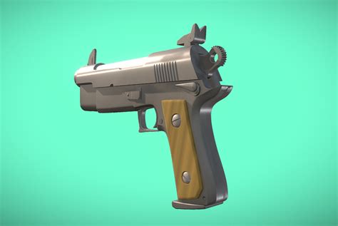 Download STL file Fortnite Handgun • Model to 3D print ・ Cults