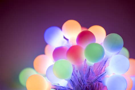 Photo of Glowing cluster of round Christmas berry lights | Free christmas images