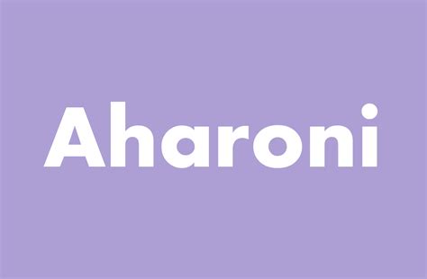 Aharoni Font - Fonts Hut