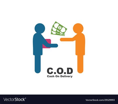 Cash on delivery delivery icon Royalty Free Vector Image