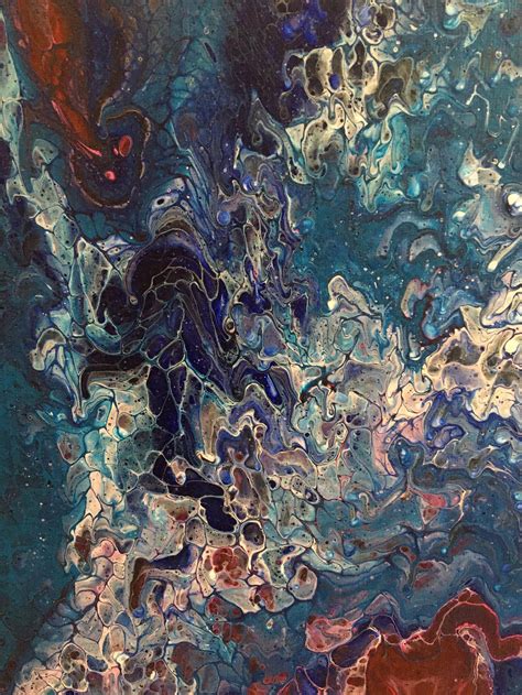 Acrylic Blue Galaxy Canvas Painting | Etsy