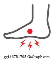 900+ Foot Pain Line Icon Clip Art | Royalty Free - GoGraph