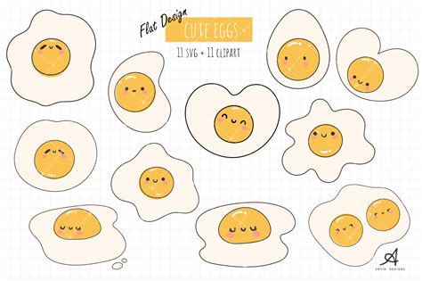 Cute Eggs Svg and Clipart Graphic by ArvinDesigns · Creative Fabrica