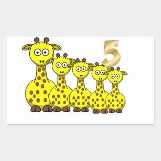 Number 5 Stickers | Zazzle