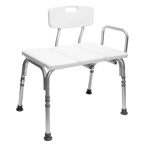 Carex Tub Transfer Bench with Height Adjustable Legs, Convertible for Left- or Right-Hand Entry ...