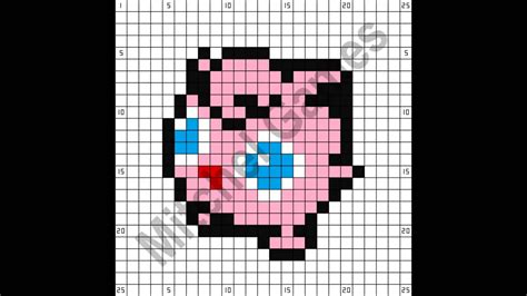 Minecraft - Pokémon - Jigglypuff (25x25 Pixel) (Template) - YouTube