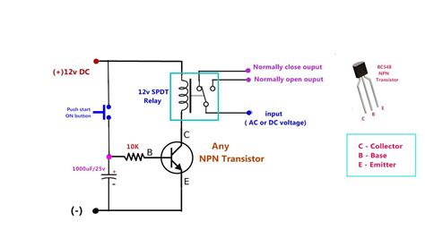 Delay On Timer Circuit Diagram