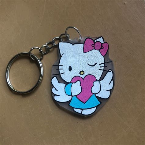 Hello Kitty Keychain | Etsy