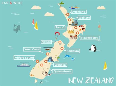 New Zealand Map Of Attractions Map Of World - vrogue.co
