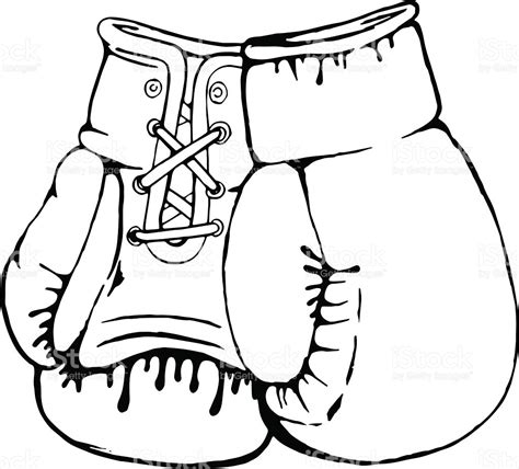 Hanging Boxing Gloves Drawing at GetDrawings | Free download