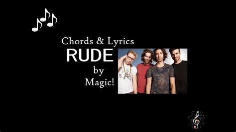 Rude by Magic! - Guitar Chords and Lyrics - YouTube