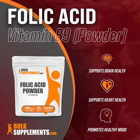 Folic Acid Powder | Vitamin B9 Powder | Folic Acid Supplement