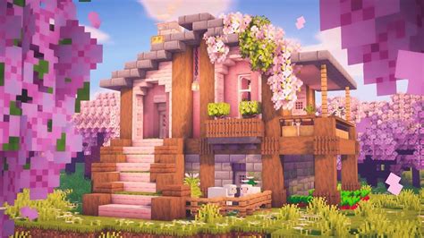 Gorgeous Pink House Design Ideas in Minecraft - TBM | TheBestMods