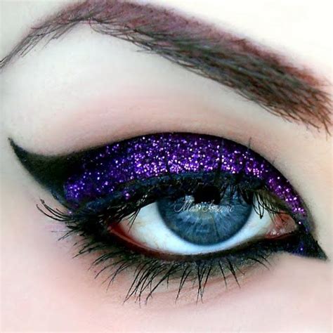 Makeup | Shiny makeup, Purple eyeshadow, Purple eye