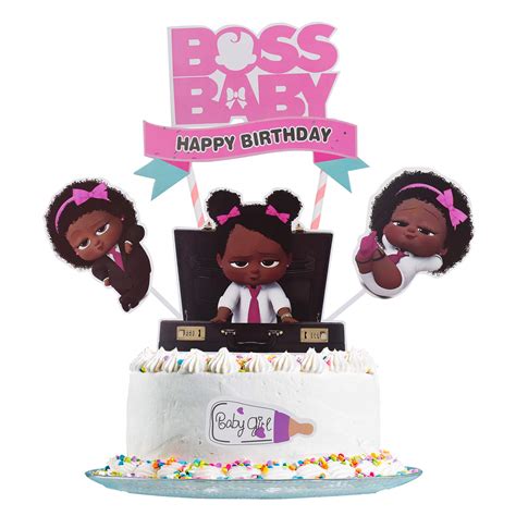 Buy K-Musculo Boss Baby Cake Topper, Boss Baby Happy Birthday Cake Topper, Birthday Party Baby ...