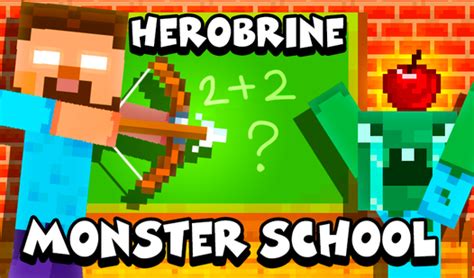 Herobrine Monster School | Game Gratis KibrisPDR