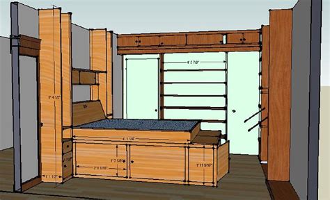 Bedroom plans (bed, wall, desk units) | A side view of the r… | Flickr