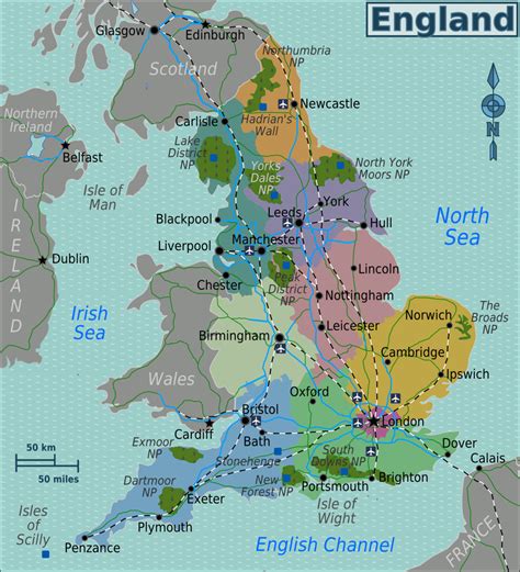 File:England Regions map.png - Wikitravel Shared