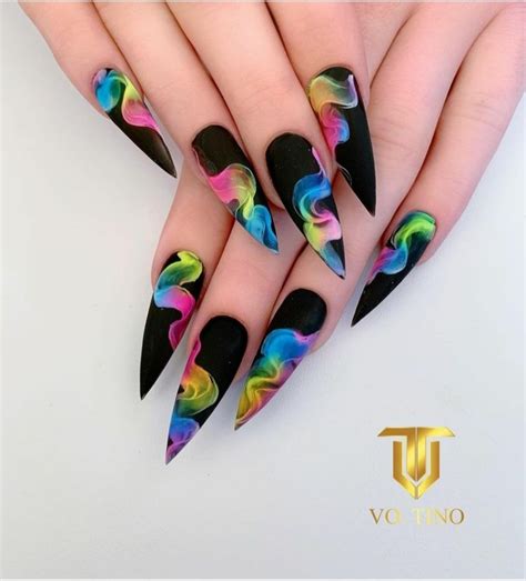 22 Pretty Acrylic Stiletto Nail Designs - The Glossychic