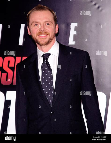 Simon Pegg at arrivals for MISSION: IMPOSSIBLE – GHOST PROTOCOL ...