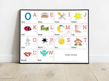 Toki Pona Alphabet Chart by Mamma Margaret Learn | TPT