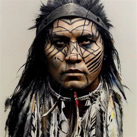 Native American Warrior Face Paint