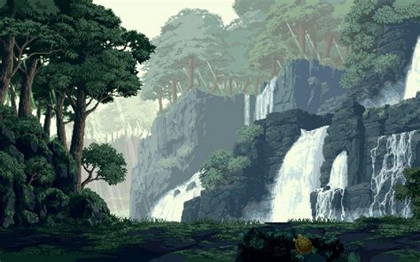 Anime Waterfall Wallpapers - Top Free Anime Waterfall Backgrounds - WallpaperAccess