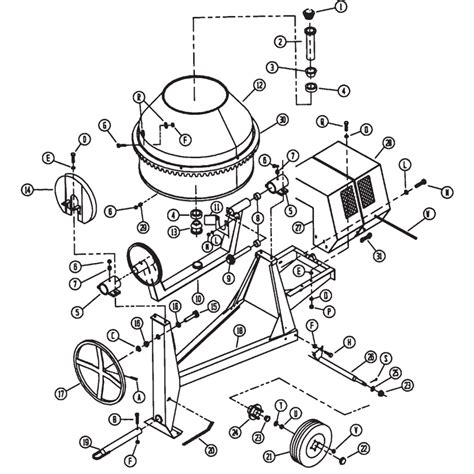 Stone 95CM Concrete Mixer Parts | JobsiteParts.com