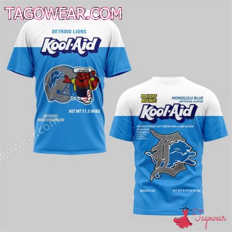 Detroit Lions Kool-aid Honolulu Blue Shirt - Tagowear