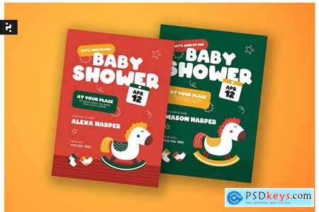 Creative Kids Baby Shower Invitation » Free Download Photoshop Vector Stock image Via Torrent ...