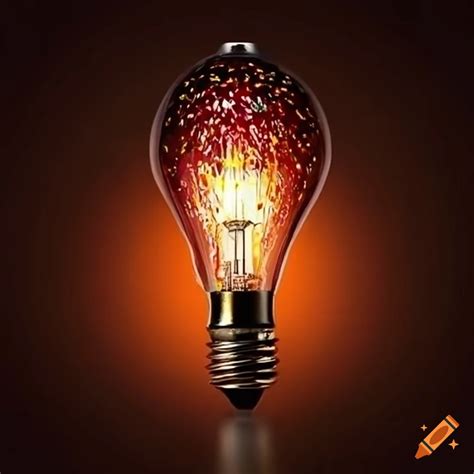 Multi-colored extravagant light bulb design on Craiyon