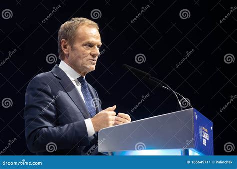 Donald Tusk during EPP Congress in Zagreb Editorial Photo - Image of ...