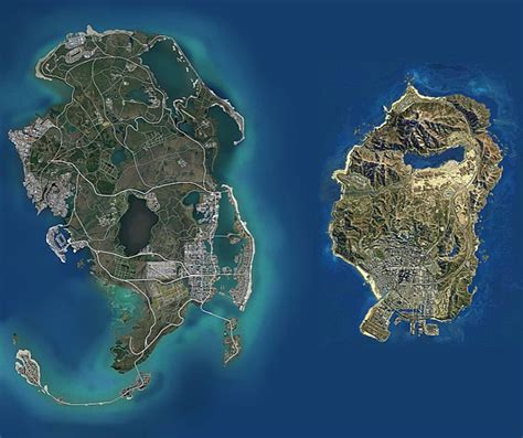 GTA VI vs GTA V | Mapa cidade, Mapa, Gta