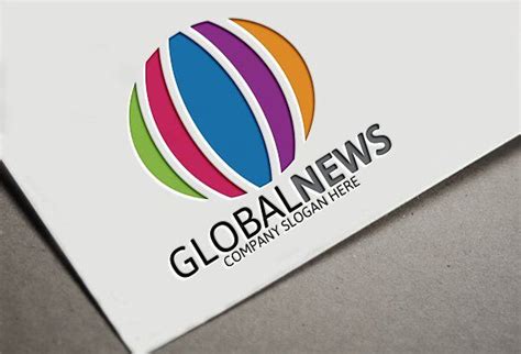 Global News Logo | Logo templates, Business card logo, ? logo