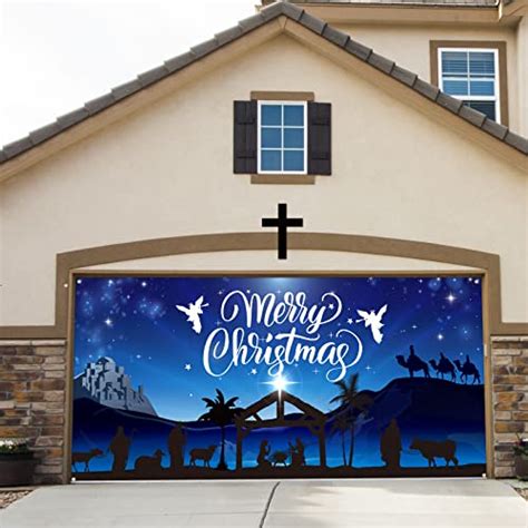 Transform Your Garage Door with a Beautiful Nativity Scene Mural