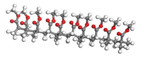 Molecular structure of the PMMA polymer chain with 10 monomers | Download Scientific Diagram