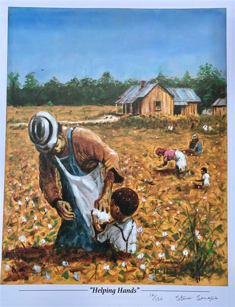 Cotton Field Art Print African American Art Black History - Etsy