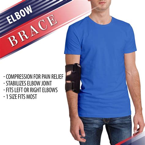 Elbow Splint Comfortable Elbow Brace – Cubital Tunnel Brace for Sleeping or Ulnar Nerve ...