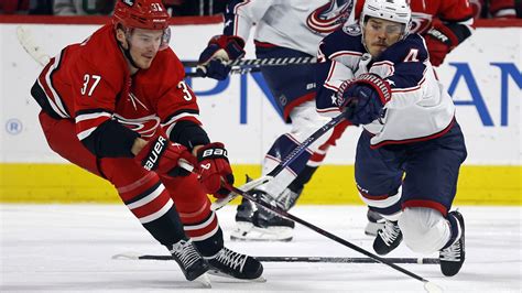 Hurricanes score 3 goals in 8:04 span in 3rd in 3-2 comeback victory over Blue Jackets | AP News