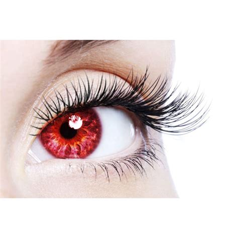 EYCOG Monthly Red Colored 0 Power Contact Lenses for Eyes Men and Women ...