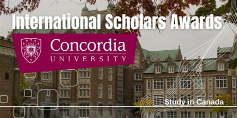 Concordia University International Scholars Awards in Canada ...