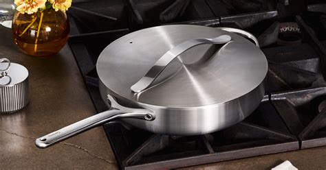 Stainless Steel Sauté Pan with Lid | Caraway