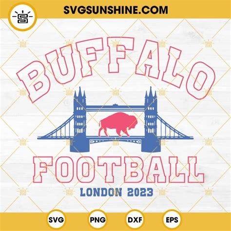 Buffalo Football London 2023 SVG, Buffalo Bills SVG PNG Digital Download