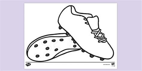 Football Boots Colouring Sheet - KS1 Resources - Twinkl