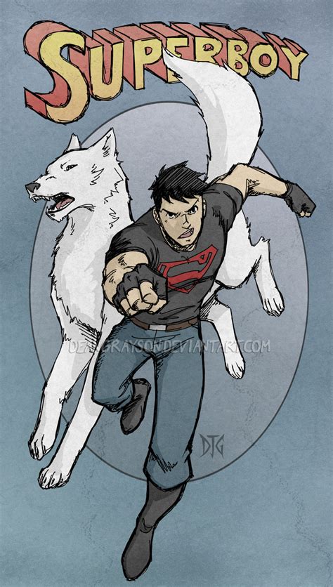 Superboy and Wolf by DeanGrayson on DeviantArt | Comic books art, Young ...