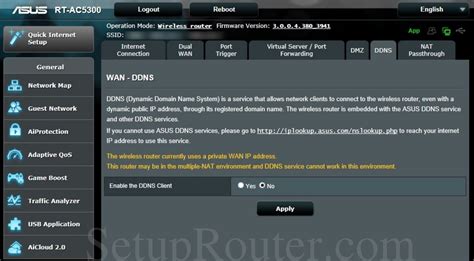 Asus RT-AC5300 Screenshot DDNS