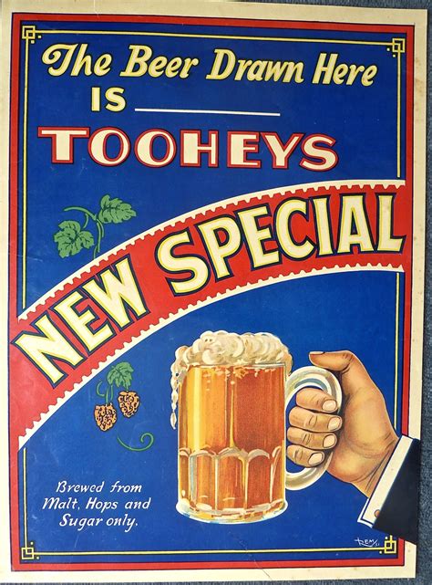 Antique print - Tooheys Beer Poster Advertisement c.1931 Ref No. 238-011 - Brighton Antique ...