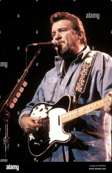 Influential country music singer and musician Waylon Jennings is shown ...