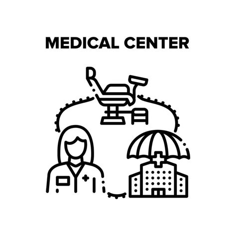 Medical Center Vector Black Illustrations 17351476 Vector Art at Vecteezy