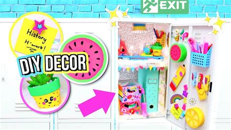 DIY Locker Decorations! DECORATING MY LOCKER! How To Locker Organization! - YouTube